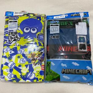 ★新品未使用★130★マイクラ スプラトゥーン ボクサーパンツ 下着 肌着