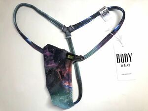 BODYWEAR メンズビキニ ギャラクシー柄 上向きTフロント Gストリング　Mサイズ　ボディウェアー