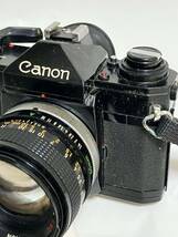 【RE-9】シャッターOK☆Canon キャノン 一眼レフフィルムカメラ EF ブラックボディ+レンズ:FD 50mm 1:1.4 S.S.C/ヤマト60s_画像4