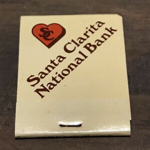 長期保管品 当時 海外 ブックマッチ SANTA CLARITA NATIONAL BANK USA アメリカ 検索 ご当地 レトロ ポップ ビンテージ ローカル