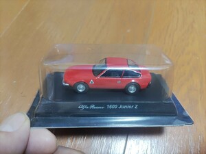 京商　1/64　アルファロメオミニカーコレクション4　ALFA ROMEO 1600 Junior Z 赤　外箱無し