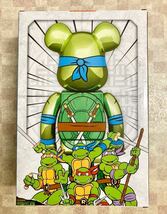 ※400%のみ ベアブリック LEONARDO CHROME Ver. MEDICOM TOY BE@RBRICK TURTLES タートルズ_画像6