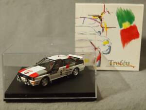  Audi quattro 1981 year Monte Carlo Rally #5 H.mikolaTrofeu 1/43 1602