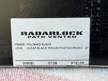 調光 Oakley radarlock path clear black irdium photocromatic OO9181-36　オークリー レーダーロックパス　ベンテッドレンズ（USED）_画像9