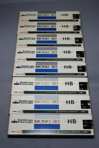 昭和レトロ　トンボ鉛筆　モノ30　紙箱入り　硬度HB 8ダース　未使用　廃盤　当時物　日本製