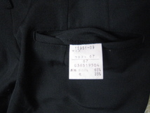 標準学生服　ズボン　黒　ウエスト６７センチ　股下６９センチ　冬用_画像3