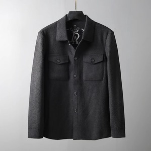 S1002-XL■新品 ジャケット メンズ プレミアム 折り襟 流行 紳士 長袖 無地 高品質 アウター ヴィンテージ