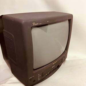 Sharp Video TV VT-14M10 Junk Retro Game Anmo Analog Showa Heisei Color TV, сделанный в Японии VHS