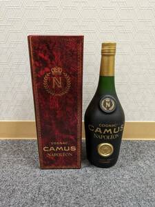 【MIA11829SA】1円～ 未開栓 CAMUS NAPOLEON COGNAC カミュ ナポレオン コニャック グリーンボトル 700ml 40% ブランデー 古酒 洋酒 箱付属