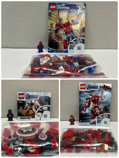 【中古】LEGO レゴ 正規品　マーベル メカスーツ 76140 76146 76168