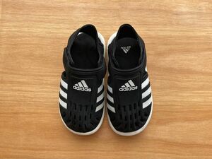 adidas アディダス サマー クローズドトゥ ウォーターサンダル ブラック 黒 靴 16cm キッズ ベビー 男の子 女の子