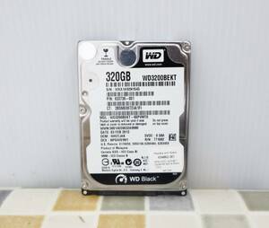 ∠ 320GB｜SATA 2.5インチ 内蔵型 ハードディスク｜Western Digital WD3200BEKT HDD｜ フォーマット済み ■O5964