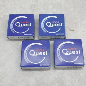 ∨部品 パーツ ｜4箱 まとめ 単列深溝玉軸受 ボール ベアリング｜NACHI quest 6205NSE9 ｜ ■P1040