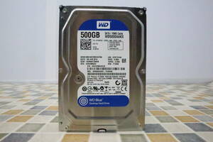 ∨ 500GB｜SATA 内蔵型 ハードディスク 3.5インチ｜Western Digital ウェスタンデジタル WD5000AAKX 内蔵 HDD｜ フォーマット済み ■N6617