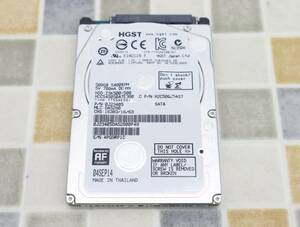 ∠500GB ｜2.5インチ SATA 内臓 ハードディスク ｜HGST Z5K500-500 HDD ｜フォーマット済み PCパーツ ■O0056