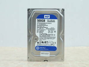 ∨ 500GB｜SATA 内蔵型 ハードディスク 3.5インチ｜Western Digital ウェスタンデジタル WD5000AAKX 内蔵 HDD｜ フォーマット済み ■N6182