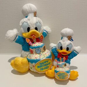 ディズニー　ドナルド　ぬいぐるみ　ぬいぐるみバッジ　バースデー　誕生日　2024