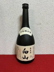 JP1323＊お酒 未開栓品 箱付 日本酒/萬歳楽 白山〈純米大吟醸〉720ml 17% 2021年10月製造＊