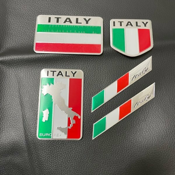 汎用品 イタリア 国旗 ITALY エンブレム ステッカー シール ジャパン セット