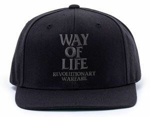 正規品 / RATS / EMBROIDERY CAP WAY OF LIFE / BLACK x CHARCOAL / ラッツ エンブロイ キャップ ウェイ オブ ライフ / 新品 未使用