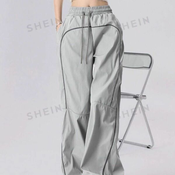 shein ワイドレッグパンツ