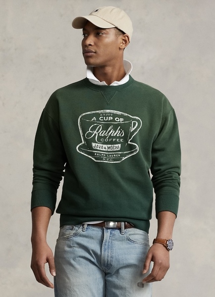 美品.Ralph's COFFEE ラルフズコーヒー スウェット トレーナー XSサイズ グリーン 緑 コラボ 別注 ポロカントリー RRL ビンテージ RUGBY.