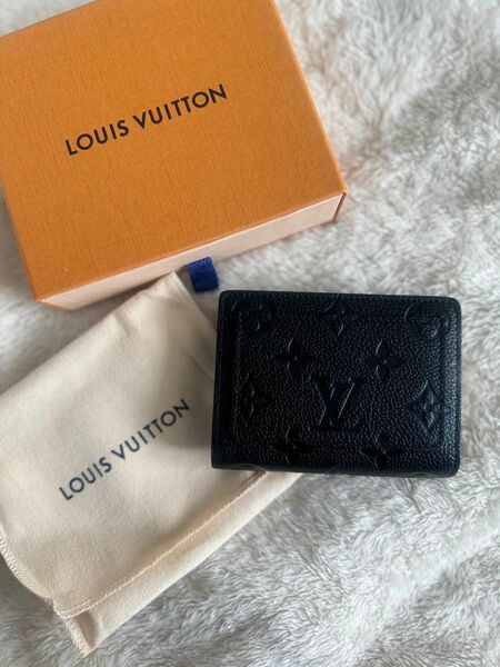 ポルトフォイユ・クレア LOUIS VUITTON ルイヴィトン モノグラム　アンプラント　財布　ノワール