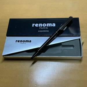 新品 廃盤 Pentel ぺんてる renoma レノマ ボールペン ノック式 REB50A-A ブラックマーブル軸 昭和レトロ