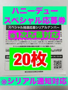 送料無料 日向坂46 ハニーデュー スペシャル抽選券 応募券 シリアル通知OK 20枚