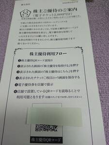 ゆうパケット無料：串カツ田中株主優待券2000円分