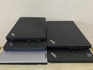 【ジャンク品】ノートパソコン pc 大量 まとめ 5台セット Lenovo ThinkPad PC パーツ core i7 5 3