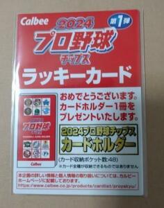 2024　カルビー　プロ野球チップス　第1弾　ラッキーカード　未使用