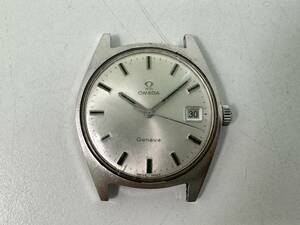 W0604-64 1853【1円スタート】腕時計　オメガ　OMEGA　ジュネーブ　Geneve　ラウンド　シルバー文字盤　デイト　手巻き　メンズ