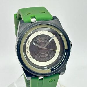 6-51 未使用 TACS タックス COLOR LENS カラー レンズ クォーツ 腕時計 TS1201B グリーン LENS-M