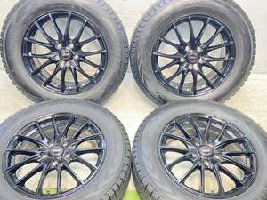 中古タイヤ スタッドレスタイヤ ホイールセット 4本セット 225/65R17 　 DOS 17x7.0 48 114.3-5穴 ヨコハマ アイスガードG075