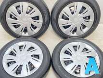 中古タイヤ サマータイヤ ホイールセット 4本セット 155/65R14 ダイハツ純正 14x4.5 100-4穴 ダンロップ エナセーブ EC300+_画像1