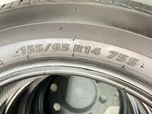 中古タイヤ サマータイヤ 4本セット 155/65R14 ブリヂストン ネクストリー_画像5