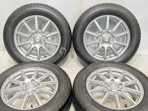 中古タイヤ サマータイヤ ホイールセット 4本セット 215/60R16 　 AIRNOVA 16x6.5 53 114.3-5穴 ブリヂストン LUFT RV2