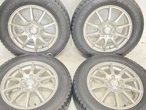 中古タイヤ スタッドレスタイヤ ホイールセット 4本セット 195/65R15 　 STRANGER 15x6.0 53 114.3-5穴 グッドイヤー アイスナビ 6