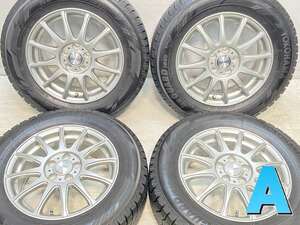 中古タイヤ スタッドレスタイヤ ホイールセット 4本セット 195/65R15 　 RAVRION LUMIERE 15x6.0 43 100-5穴 ヨコハマ アイスガード iG60