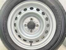 中古タイヤ サマータイヤ ホイールセット 4本セット 155/80R14 88/86LT トヨタ純正 AL 14x5.0 100-4穴 ブリヂストン V600_画像5