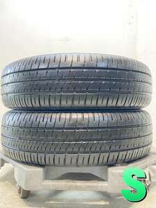 中古タイヤ サマータイヤ 2本セット 165/65R14 ダンロップ エナセーブ EC204