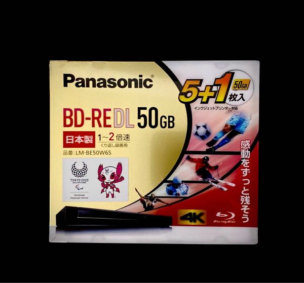 【新品・未開封・生産、販売終了品】Panasonic BD-RE DL 50GB繰返し録画用6枚