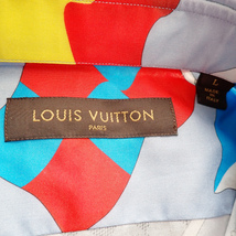 LOUIS VUITTON 未使用 半袖シャツ 52 ダミエグラフィット ガストンV SHIRT イタリア製 メンズ ルイヴィトン フラッグ LV 質屋 神戸つじの_画像3