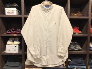 90’S RALPH LAUREN YARMOUTH B.D OXFORD SHIRT SIZE 16 1/2 ラルフ ローレン ヤーマス ボタンダウン オックスフォード シャツ コットン