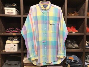 90’S RALPH LAUREN BLAIRE PLAID B.D SHIRT SIZE L ラルフ ローレン ブレアー チェック ボタンダウン シャツ ビンテージ