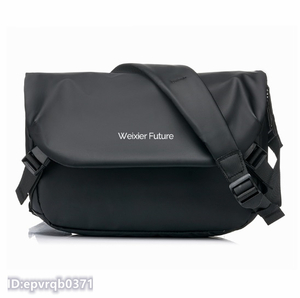 ボディバッグ メンズ ワンショルダーバッグ 多機能 斜め掛けバッグ 新品 軽量 大容量鞄 防水加工 紳士 アウトドア /黒