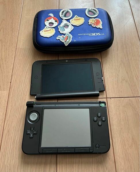 ジャンク品 NINTENDOO 3DS LL　青色　ケース付き