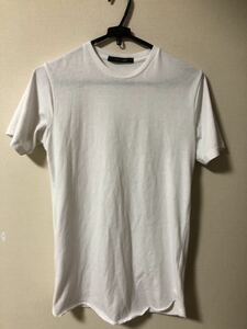 ロング丈 tシャツ 白t Mサイズ　モード