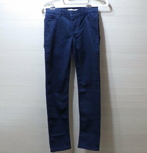 A590-48398 Levi's リーバイス312 スキニー ブラック 黒 W26 L30 パンツ ボトムス ズボン ※タグなし（約）ウエスト66cm/股下73.5cm